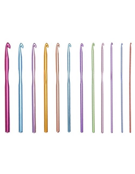 12 vnt nėrimo kabliukų rinkinys.