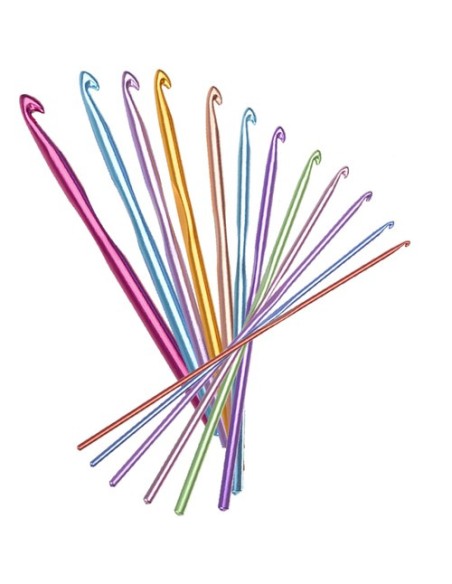 12 vnt nėrimo kabliukų rinkinys.