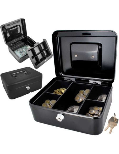 Juoda pinigų dėžutė