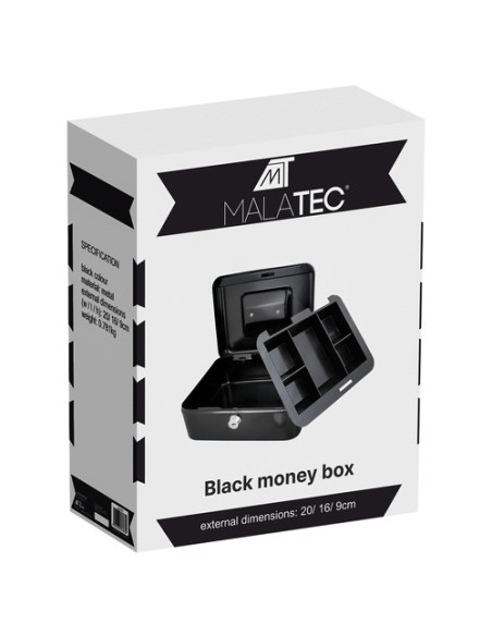 Juoda pinigų dėžutė