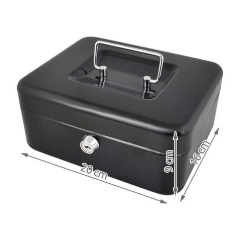 Juoda pinigų dėžutė