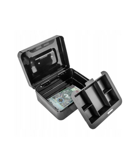 Juoda pinigų dėžutė