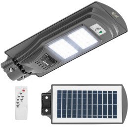 Saulės gatvių šviestuvas su judesio ir prieblandos jutikliu 40 x LED 200 W PILOT