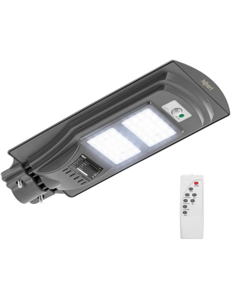 Saulės gatvių šviestuvas su judesio ir prieblandos jutikliu 40 x LED 200 W PILOT Saulės gatvių šviestuvas su judesio ir prieblandos jutikliu 40 x LED 200 W PILOT