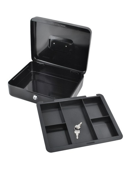 Didelė juoda pinigų dėžutė