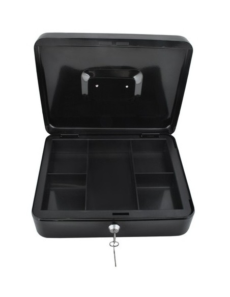 Didelė juoda pinigų dėžutė