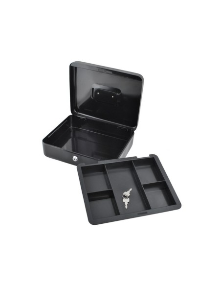 Didelė juoda pinigų dėžutė