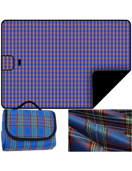 Pikniko kilimėlis 145x180 basic - mėlynas