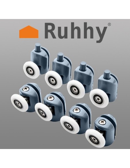 Dušo kabinos žiedas - rinkinyje 8 vnt