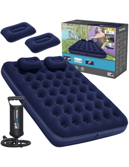 Dvigubas čiužinys su pompa - BESTWAY 67374