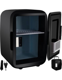 4L kelioninis šaldytuvas - juodas