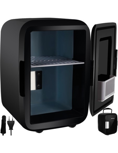 4L kelioninis šaldytuvas - juodas