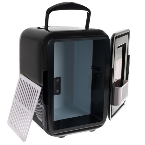 4L kelioninis šaldytuvas - juodas