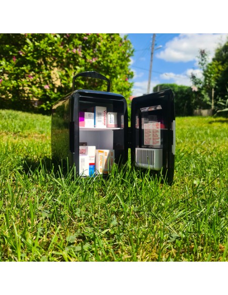 4L kelioninis šaldytuvas - juodas