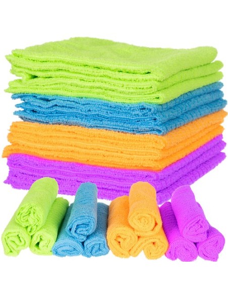 Mikropluošto šluostės - rinkinyje 12 vnt.