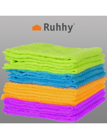 Mikropluošto šluostės - rinkinyje 12 vnt.