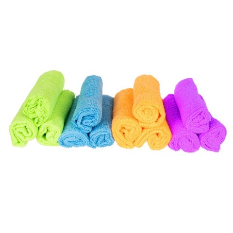 Mikropluošto šluostės - rinkinyje 12 vnt.