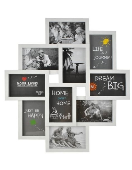 10 nuotraukų rėmelis – baltas