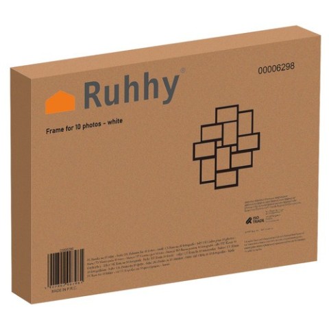 10 nuotraukų rėmelis – baltas