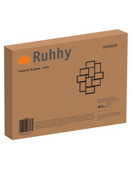 10 nuotraukų rėmelis – baltas