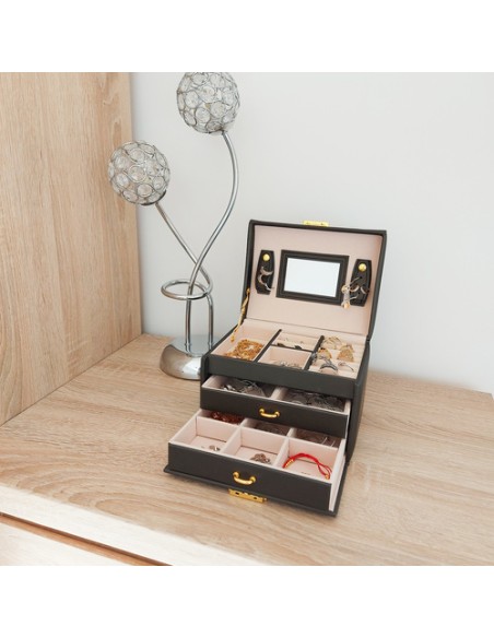 Papuošalų dėžutė/ dėklas - juodas