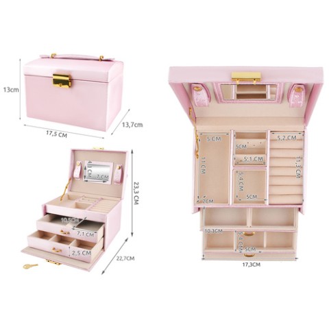 Papuošalų dėžutė/ dėklas - rožinė