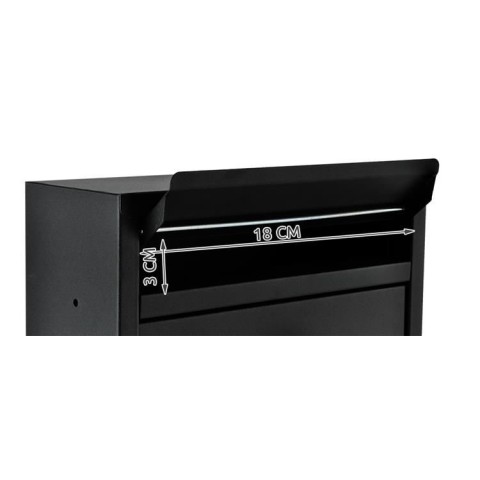 S6237 pašto dėžutė - juoda