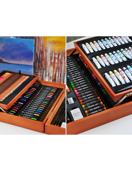 174 dalių dažymo rinkinys dėžutėje