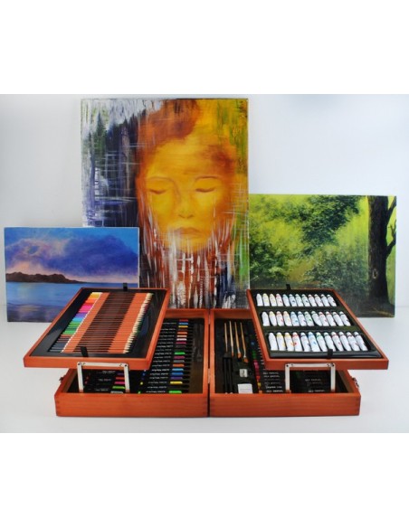 174 dalių dažymo rinkinys dėžutėje