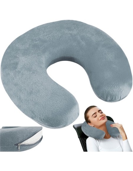 Pilka kelioninė pagalvė P7973