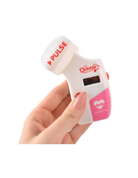 Mažas gydytojo komplektas - rožinis vežimėlis