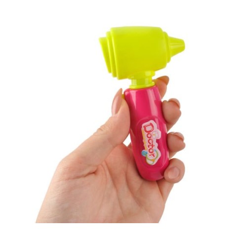 Mažas gydytojo komplektas - rožinis vežimėlis