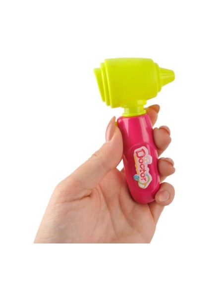 Mažas gydytojo komplektas - rožinis vežimėlis