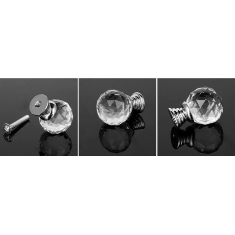 Krištolo baldų rankenėlė