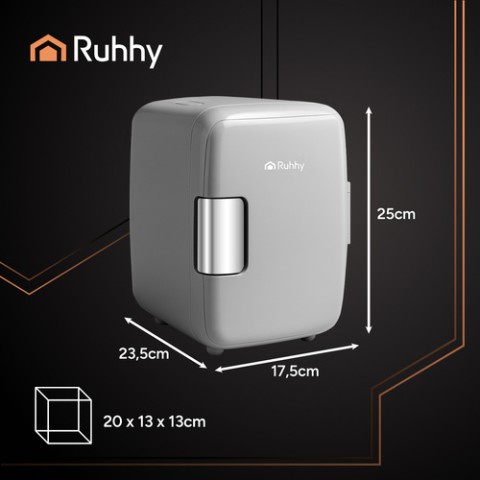 4L kelioninis šaldytuvas - baltas