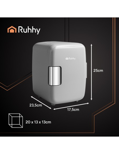 4L kelioninis šaldytuvas - baltas