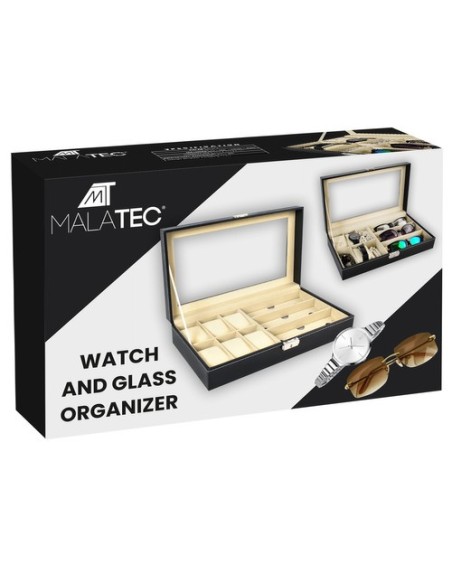 Laikrodžių ir akinių organizatorius, juodas