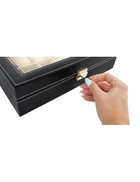 Laikrodžių ir akinių organizatorius, juodas