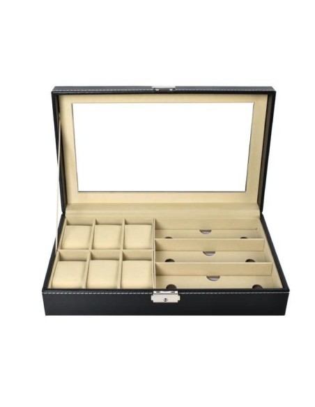 Laikrodžių ir akinių organizatorius, juodas