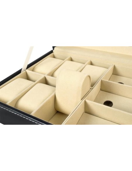 Laikrodžių ir akinių organizatorius, juodas