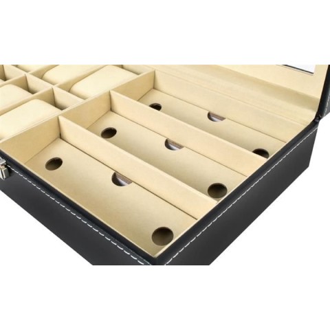 Laikrodžių ir akinių organizatorius, juodas