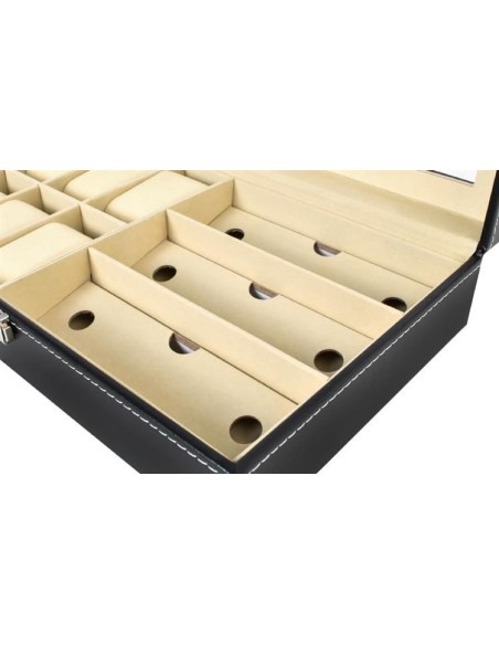 Laikrodžių ir akinių organizatorius, juodas