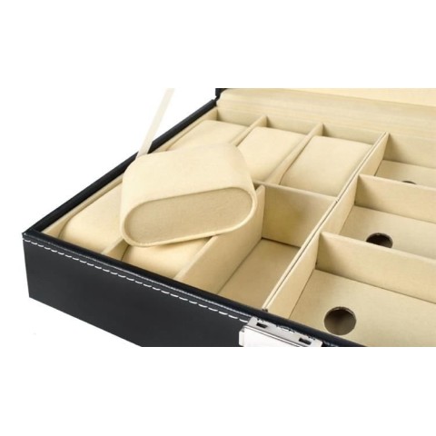 Laikrodžių ir akinių organizatorius, juodas