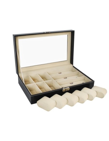 Laikrodžių ir akinių organizatorius, juodas