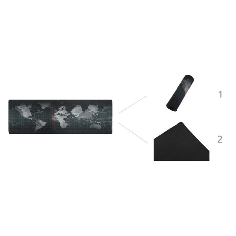 Pilka klaviatūra ir pelės kilimėlis