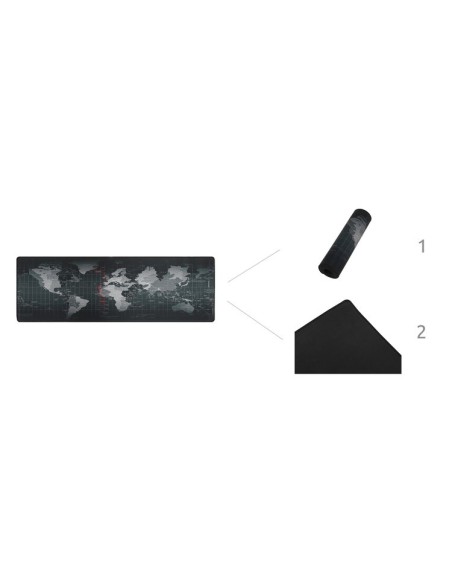 Pilka klaviatūra ir pelės kilimėlis