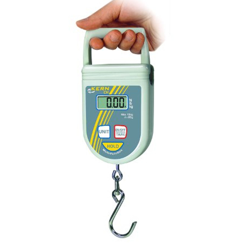 Rankinės pakabinamos svarstyklės CH LCD 50Kg / 100g - KERN CH 50K100