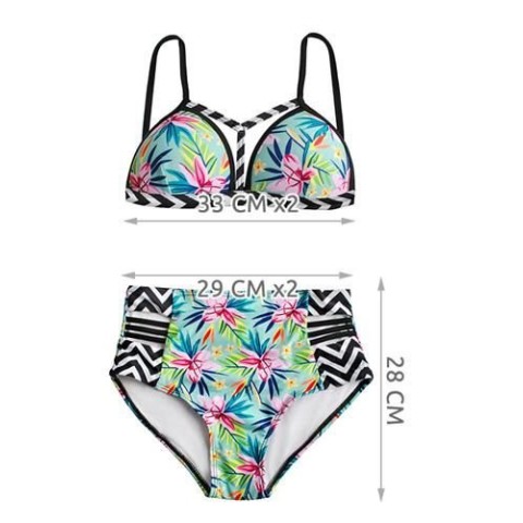 Maudymosi kostiumėlis aukštu liemeniu - S