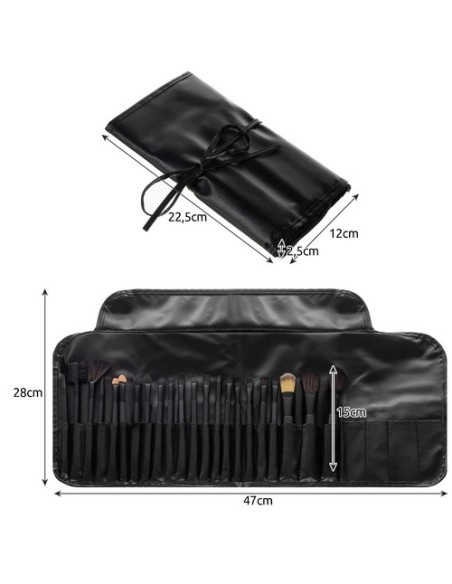 Makiažo šepetėliai 24 vnt. P8573