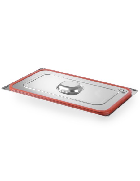 Profi Line GN konteinerio dangtelis su silikonine tarpine GN1/2 265x325mm nerūdijantis plienas - Hendi 802625